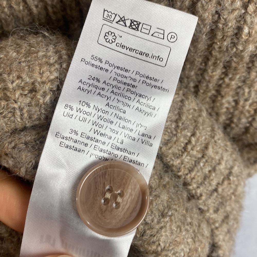 minimum The Melsa Cardigan Asymmetrical Cottage Core Knit - Size Small - Picture 9 of 12